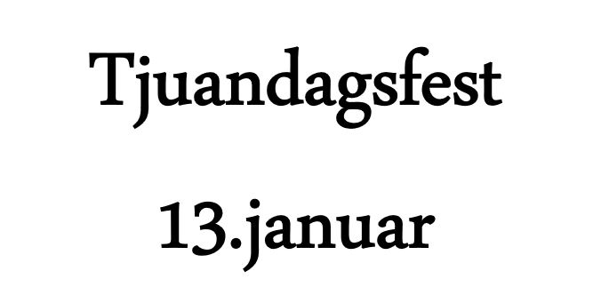 Tjuandagsfest 2023 logo Tjuandagsfest 2023 logo